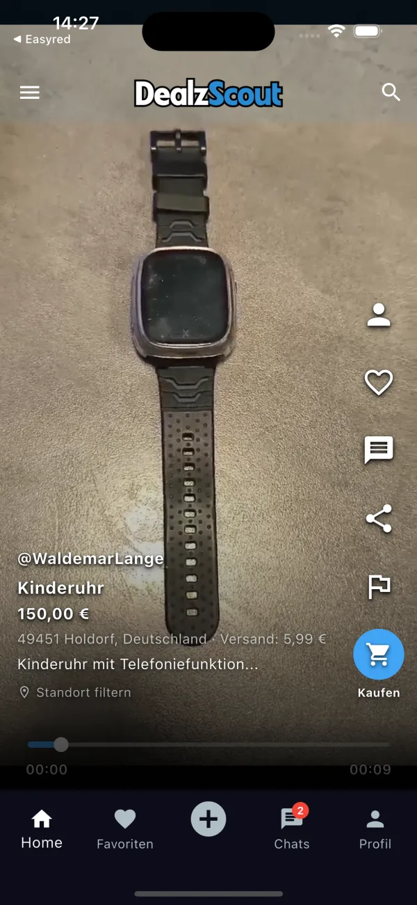 DealzScout Video-Feed im TikTok-Style